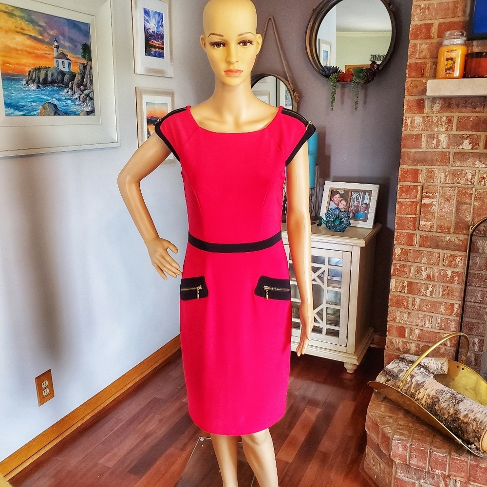 Classic black and red Joseph Ribkoff dress